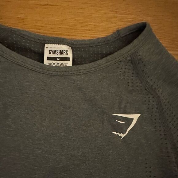 Gymshark vital seamless 2.0 long sleeve crop top gray medium - Picture 2 of 9